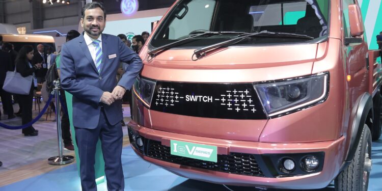 SWITCH Mobility unveils all- new  IeV series at Auto Expo 2023.
