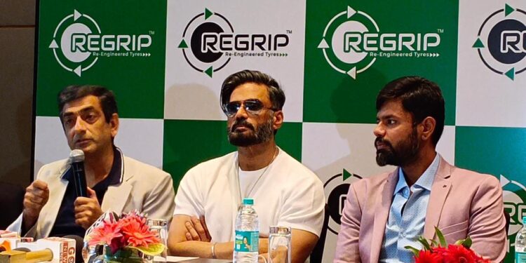 Suniel Shetty Invests in India’s First Re-engineered Tyre Start-up brand- REGRIP